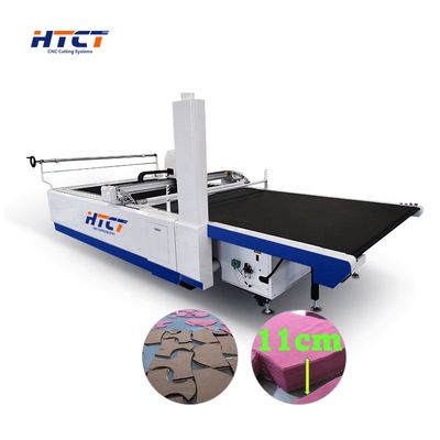 Automatic CNC Knife Cutting Machine for Jeans Fabric Cloth for 7cm/9cm/11cm High Layers with Core Motor and PLC Components